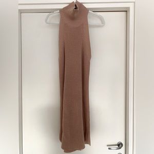 Callahan mock neck mini sweater dress with racerback, size small